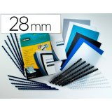 Anneau plastique fellowes relier format a4 21 anneaux diamètre 28mm 28x28x300mm coloris blanc boîte 50u