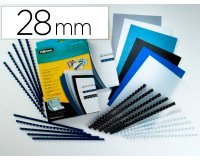 Anneau plastique fellowes relier format a4 21 anneaux diamètre 28mm 28x28x300mm coloris blanc boîte 50u