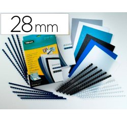 Anneau plastique fellowes relier format a4 21 anneaux diamètre 28mm 28x28x300mm coloris blanc boîte 50u