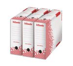 Boîte archives esselte speedbox carton recyclable 350x250mm fond automatique dos 100mm