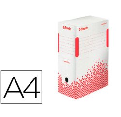 Boîte archives esselte speedbox carton recyclable 350x250mm fond automatique dos 100mm
