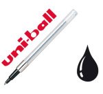 Recharge uniball power tank pointe acier inoxydable écriture tous angles surfaces humides conditions extrêmes noir