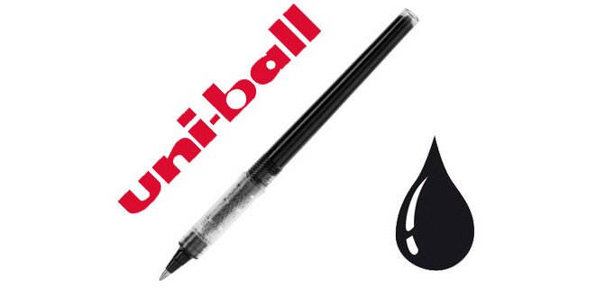 Recharge roller uniball ubr90 vision élite stylo roller encre ub-200 pointe moyenne 0.8mm couleur noir