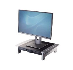 Support moniteur fellowes compact office réglable hauteur coloris noir/gris