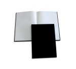 Registre elve folioté couverture toile rigide quadrillage 5x5mm 300p 230x360mm coloris noir