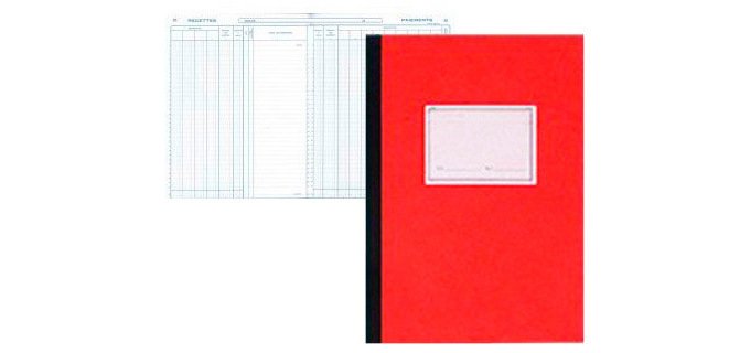 Registre comptable piqué elve 13 colonnes/page 25f 320x250mm