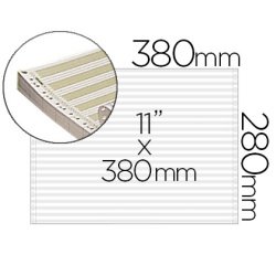 Papier listing 380mmx11' 70g/m2 paquet 2000f