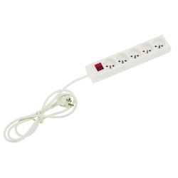 Bloc 5 prises + interrupteur cordon 4m