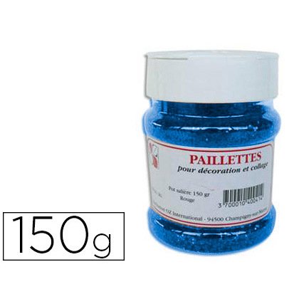 Paillette scintillante oz international coloris bleu pot salière 150g
