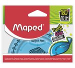 Rapporteur maped twist'n'flex 180 degrés 10cm gradué souple incassable ludique 3 coloris assortis bleu vert rose