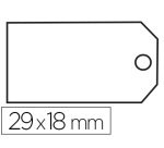Étiquette à fil apli agipa 18x29mm cartonnette blanche fil blanc coton paquet 200 unités