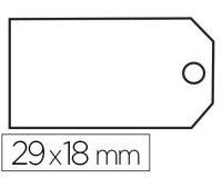 Étiquette à fil apli agipa 18x29mm cartonnette blanche fil blanc coton paquet 200 unités