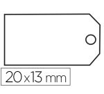 Étiquette à fil apli agipa 13x20mm cartonnette blanche fil blanc coton paquet 200 unités