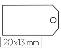 Étiquette à fil apli agipa 13x20mm cartonnette blanche fil blanc coton paquet 200 unités