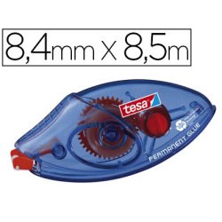 Colle tesa roller jetable permanent ergonomique ruban haute qualité plastique emballage recyclé 8.4mmx8.5m
