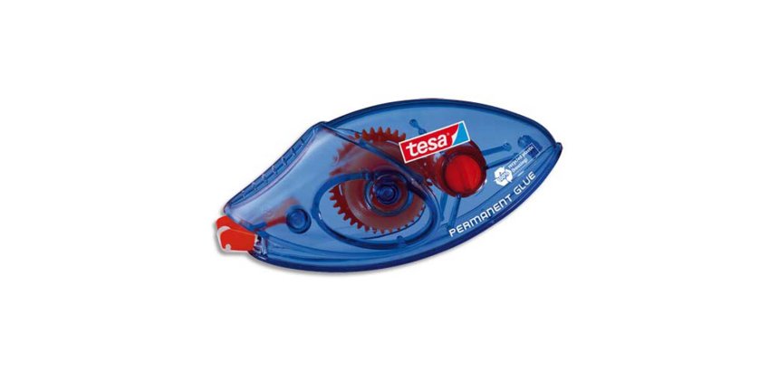 Colle tesa roller jetable permanent ergonomique ruban haute qualité plastique emballage recyclé 8.4mmx8.5m
