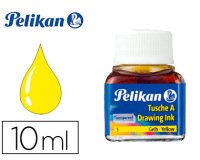 Encre de chine pelikan tire-lignes plumes dessinateur pinceaux couleur jaune flacon 10ml