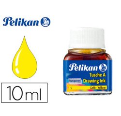 Encre de chine pelikan tire-lignes plumes dessinateur pinceaux couleur jaune flacon 10ml