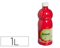 Gouache lefranc bourgeois liquide redimix non toxique fluide couvrante prête à l'emploi rouge primaire flacon 1000ml