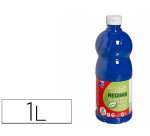 Gouache lefranc bourgeois liquide redimix non toxique fluide couvrante prête à l'emploi bleu outremer flacon 1000ml