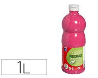 Gouache lefranc bourgeois liquide redimix non toxique fluide couvrante prête à l'emploi rose tyrien flacon 1000ml