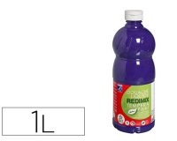 Gouache lefranc bourgeois liquide redimix non toxique fluide couvrante prête à l'emploi violet flacon 1000ml