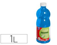 Gouache lefranc bourgeois liquide redimix non toxique fluide couvrante prête à l'emploi bleu primaire flacon 1000ml