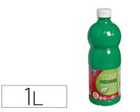 Gouache lefranc bourgeois liquide redimix non toxique fluide couvrante prête à l'emploi vert émeraude flacon 1000ml