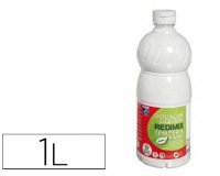 Gouache lefranc bourgeois liquide redimix non toxique fluide couvrante prête à l'emploi blanc flacon 1000ml
