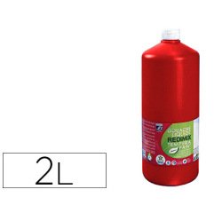 Gouache lefranc bourgeois liquide redimix non toxique fluide couvrante prête à l'emploi rouge primaire flacon 2000ml