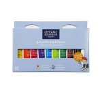 Gouache lefranc bourgeois sans composants toxiques boîte pegboardable 10 tubes 10ml