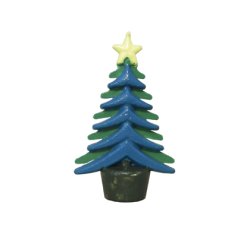 Arbre de noël en styropor à décorer pqt de 12u