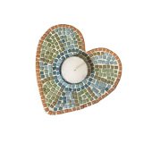 Atelier mosaïque culture club bougeoirs forme coeur 1 kit