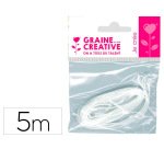 Mèche pour bougies graine créative 5m coton coloris blanc