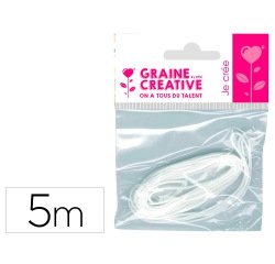 Mèche pour bougies graine créative 5m coton coloris blanc