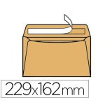 Pochette elco kraft blond c5 162x229mm 90g adhésive boîte 500 unités
