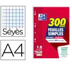 Feuilles simples oxford perfores 300 pages a4 seyes