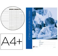 Journal préparation de classe éditions fuzeau couverture carte 1 face 235g a4+ 240x320mm agrafage 3 points 78 pages