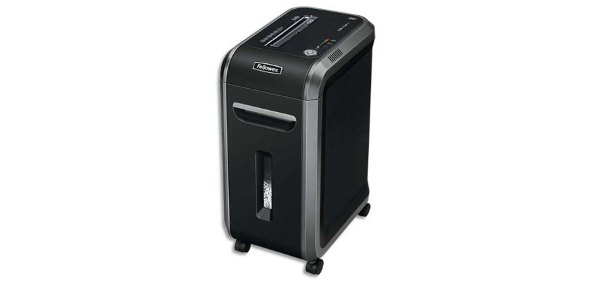Destructeur fellowes 99ci coupe croisée 4x38mm 18f anti-bourrages silentshred détruit 3.6m/min p-4 safesense 64x29x44cm