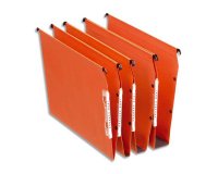 Dossier suspendu esselte dual kraft lmg 220g armoire entraxe 330mm h275mm fond 15 coloris orange boîte 25 unités