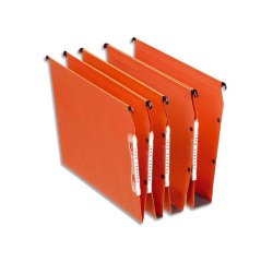 Dossier suspendu esselte dual kraft lmg 220g armoire entraxe 330mm h275mm fond 15 coloris orange boîte 25 unités