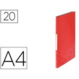 Protège-documents leitz bebop polypropylène 45/100e 20 pochettes 231x13x310mm documents a4 210x297mm coloris assortis