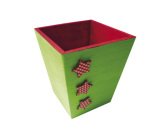 Cache-pot en bois à décorer 11.5x10 x10cm