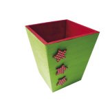 Cache-pot en bois à décorer 11.5x10 x10cm