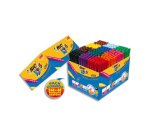 Feutre bic kids visa coloriage pointe fine bloquée ultra-résistante 12 couleurs assorties coffret scolaire 288 unités