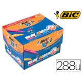 Feutre bic kids visa coloriage pointe fine bloquée ultra-résistante 12 couleurs assorties coffret scolaire 288 unités