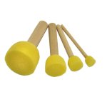 Brosse à pocher pinselfabrik soie ronde 4 tailles assorties lot 4 unités