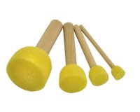 Brosse à pocher pinselfabrik soie ronde 4 tailles assorties lot 4 unités