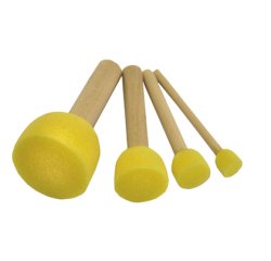 Brosse à pocher pinselfabrik soie ronde 4 tailles assorties lot 4 unités