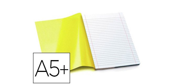 Protège-cahier riplast avec rabat bande adhésive a5+ 170x220mm paquet 20 unités